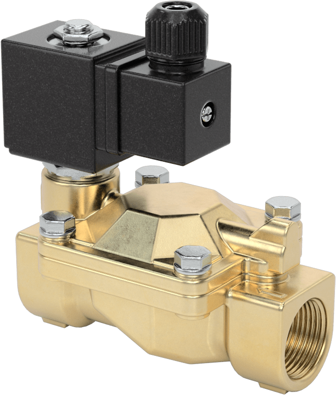 İçme Suyu için Solenoid Açma/Kapama Valfi, Pirinç, 120V AC, 3/4 NPT Dişi