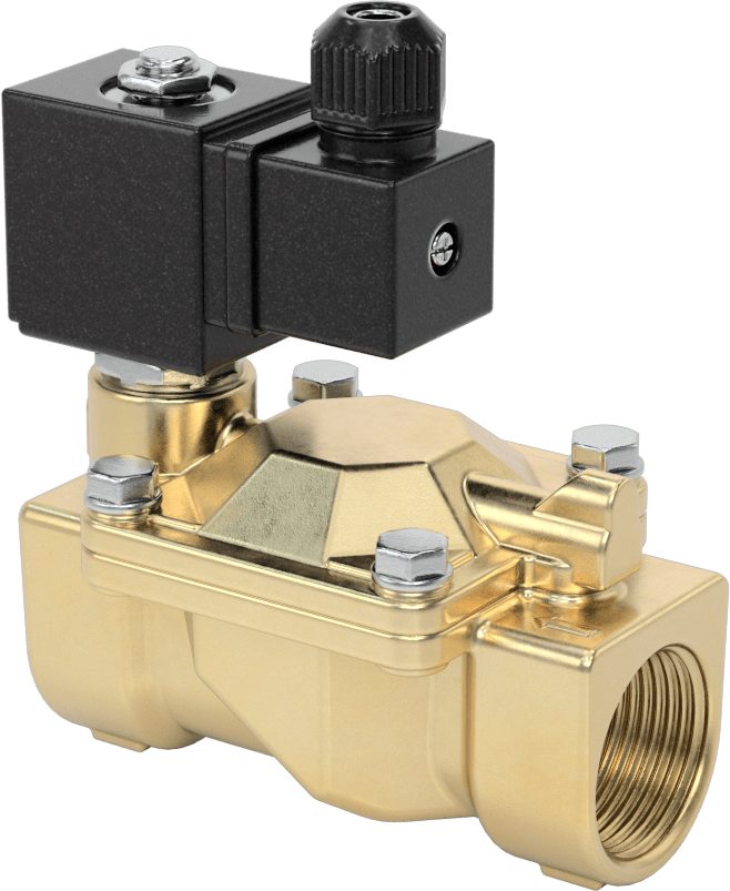 İçme Suyu için Solenoid Açma/Kapama Valfi, Pirinç, 120V AC, 1 NPT Dişi
