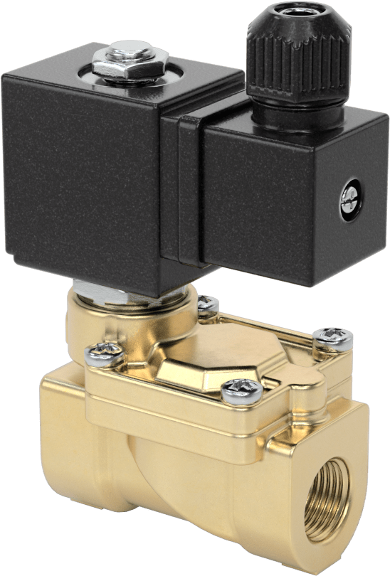 İçme Suyu için Solenoid Açma/Kapama Valfi, Pirinç, 24V DC, 3/8 NPT Dişi