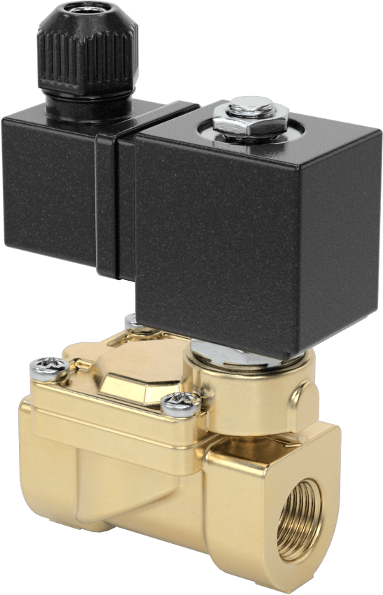 İçme Suyu için Solenoid Açma/Kapama Valfi, Pirinç, 24V DC, 3/8 NPT Dişi