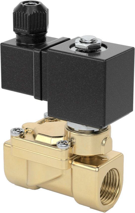 İçme Suyu için Solenoid Açma/Kapama Valfi, Pirinç, 24V DC, 1/2 NPT Dişi