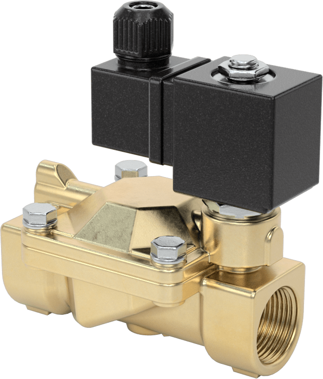 İçme Suyu için Solenoid Açma/Kapama Valfi, Pirinç, 24V DC, 3/4 NPT Dişi