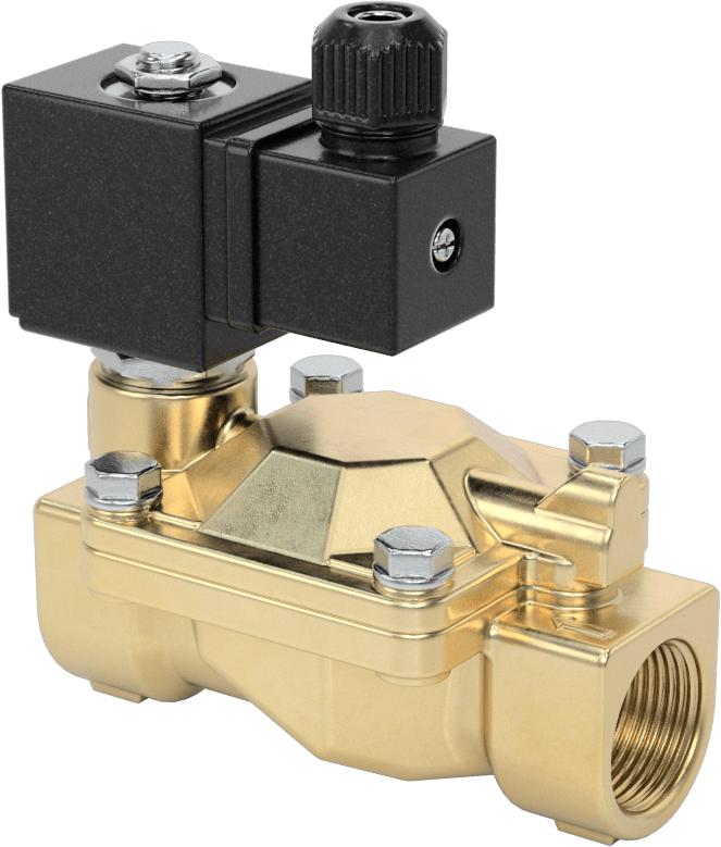 İçme Suyu için Solenoid Açma/Kapama Valfi, Pirinç, 24V DC, 3/4 NPT Dişi