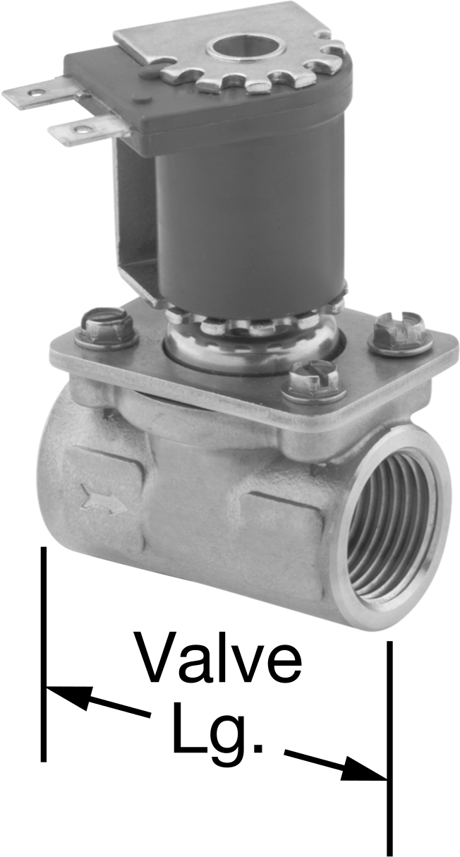 İçme Suyu için Solenoid Açma/Kapama Valfi, 303 Paslanmaz Çelik, 120V AC, 1/2 NPT Dişi