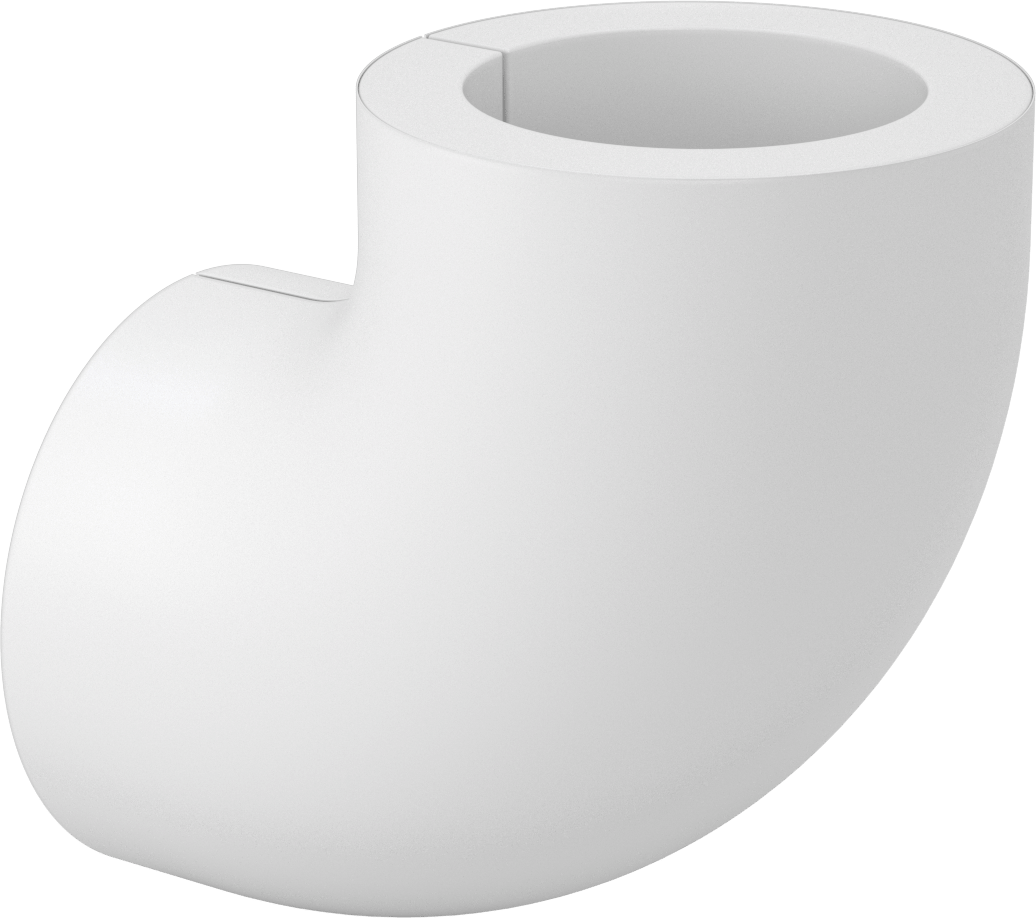 PVC Boru Yalıtım Kılıfı, 90 Derece Dirsek, 5-7/8“ ila 6-5/8” yalıtım dış çapı için