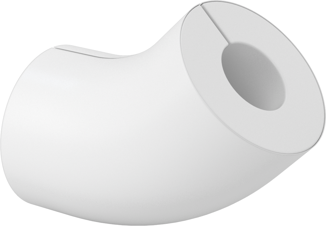 PVC Boru Yalıtım Kılıfı, 45 Derece Dirsek, 2-3/8" Yalıtım Dış Çapı için