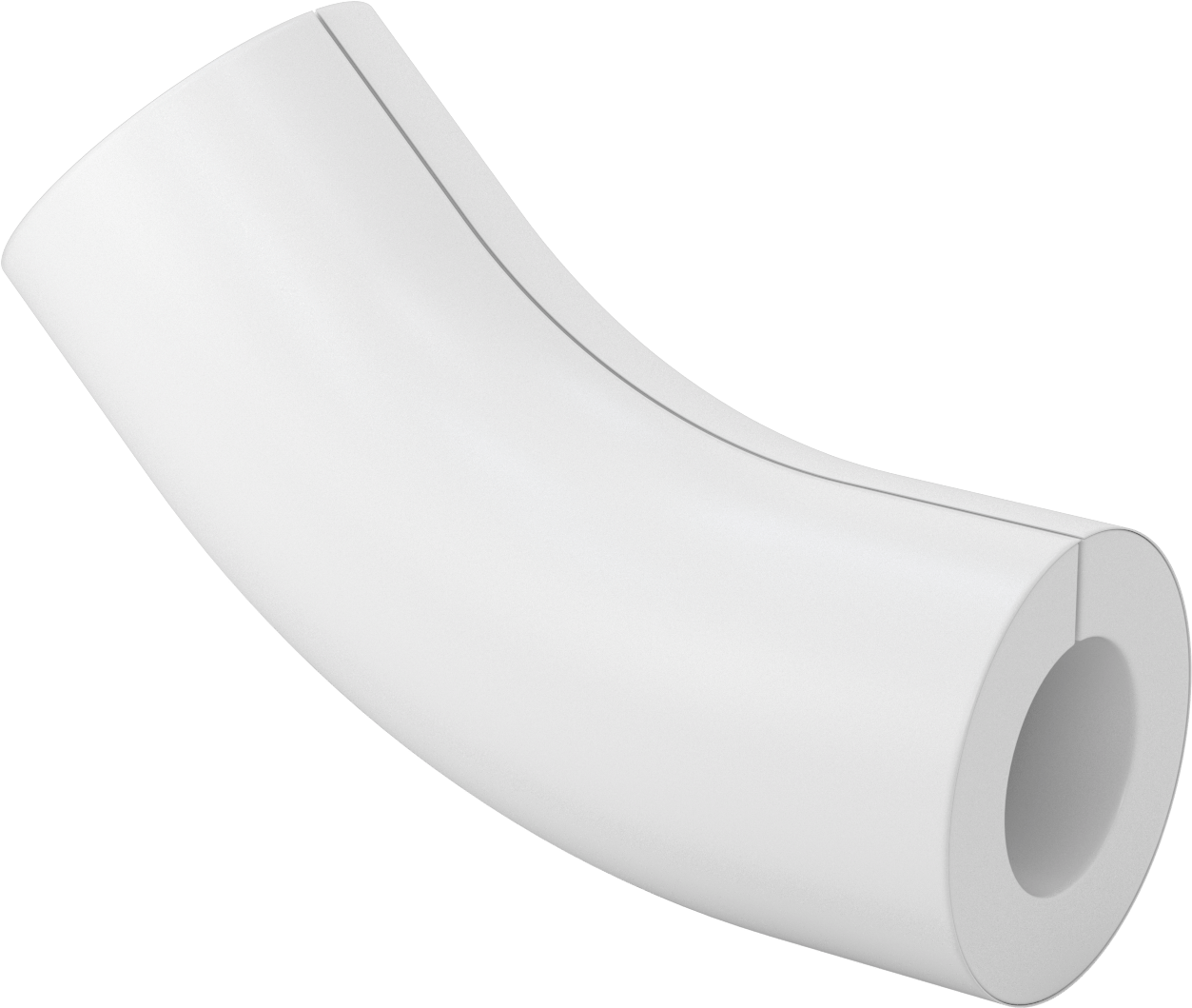 PVC Boru Yalıtım Kılıfı, 45 Derece Dirsek, 3-3/8“ ila 3-5/8” yalıtım dış çapı için