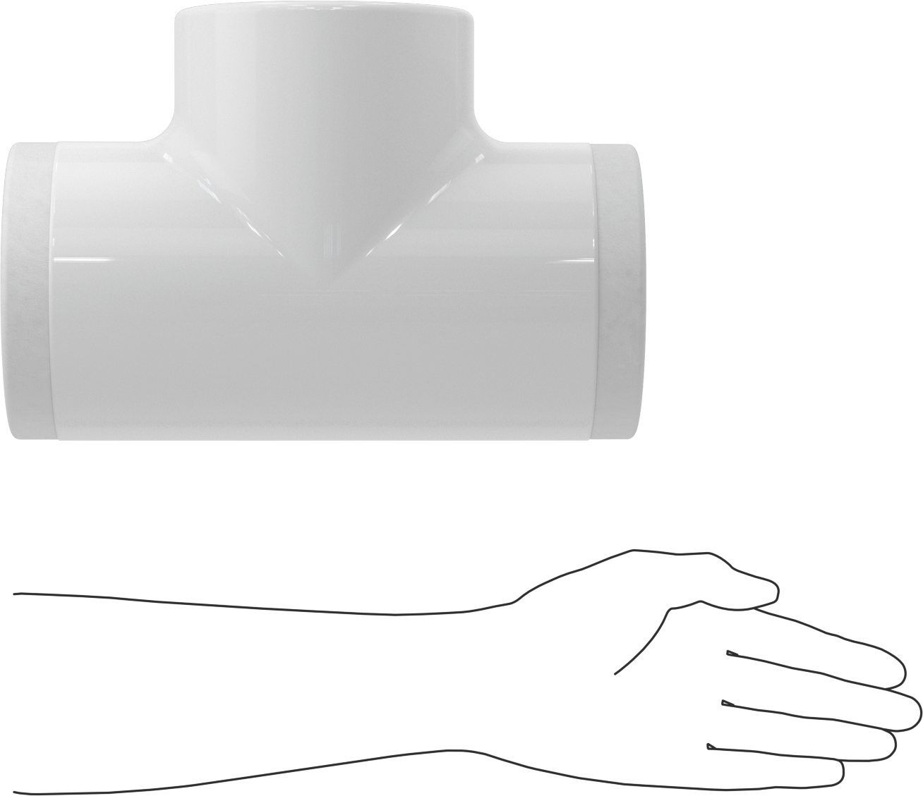 PVC Boru Yalıtım Kılıfı, T, 2-3/8" Yalıtım Dış Çapı için