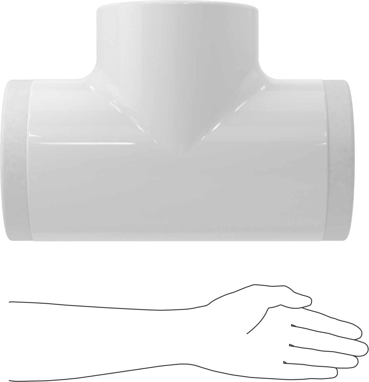 PVC Boru Yalıtım Kılıfı, T, 4-3/8" Yalıtım Dış Çapı için