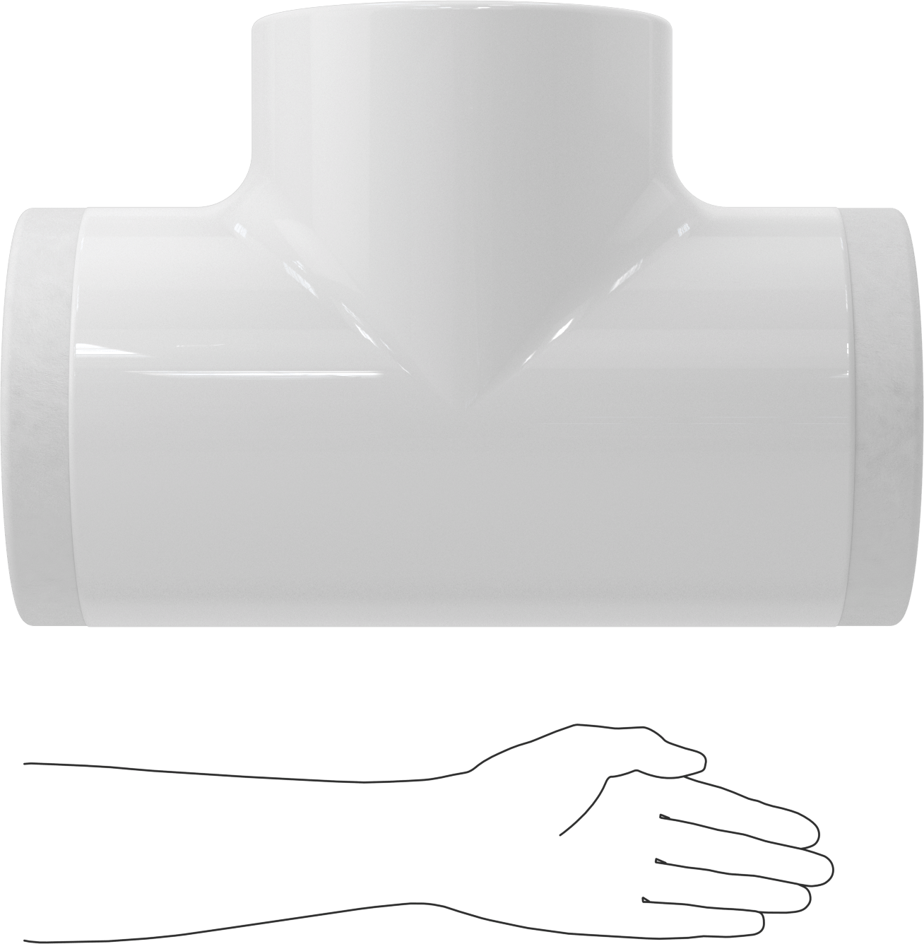 PVC Boru Yalıtım Kılıfı, T, 5-1/2“ ila 5-5/8” Yalıtım Dış Çapı için