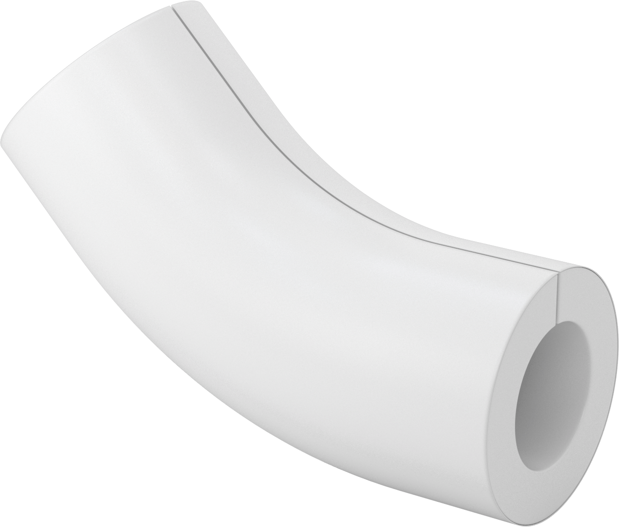 PVC Boru Yalıtım Kılıfı, 45 Derece Dirsek, 3-7/8“ ila 4-1/8” Yalıtım Dış Çapı için