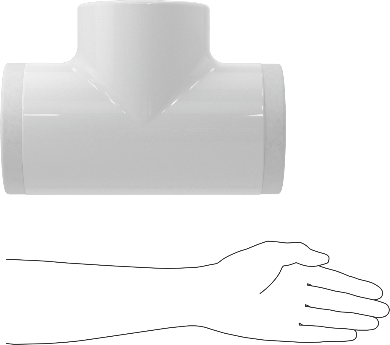 PVC Boru Yalıtım Kılıfı, T, 2-5/8" Yalıtım Dış Çapı için