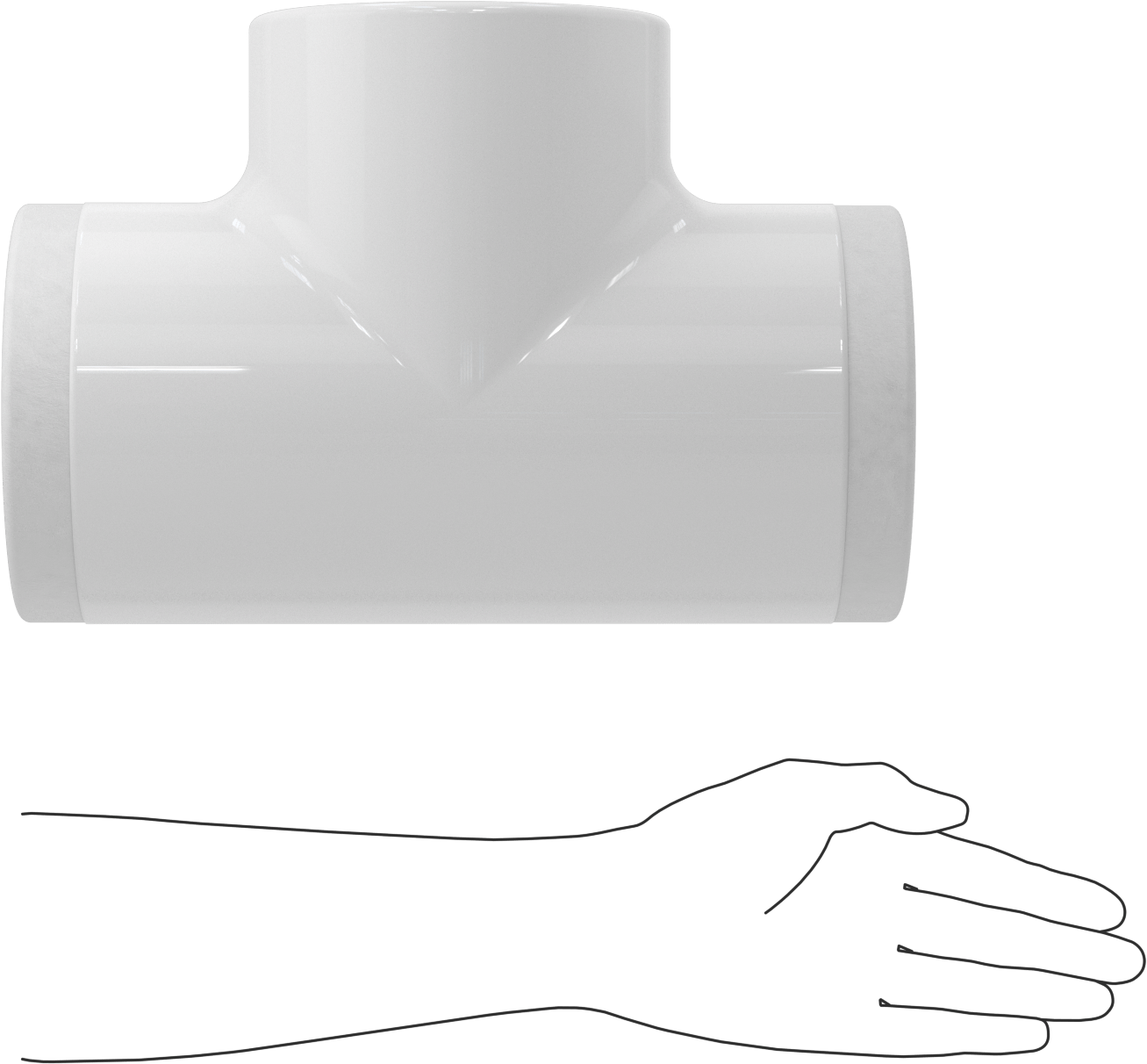PVC Boru Yalıtım Kılıfı, T, 3-1/8" Yalıtım Dış Çapı için