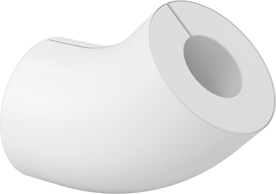 PVC Boru Yalıtım Kılıfı, 45 Derece Dirsek, 2-5/8" Yalıtım Dış Çapı için