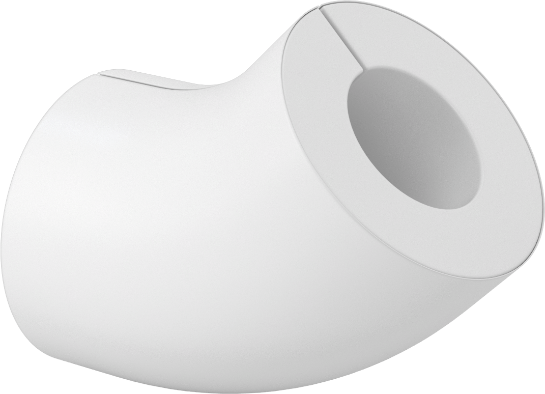 PVC Boru Yalıtım Kılıfı, 45 Derece Dirsek, 3-1/8" Yalıtım Dış Çapı için