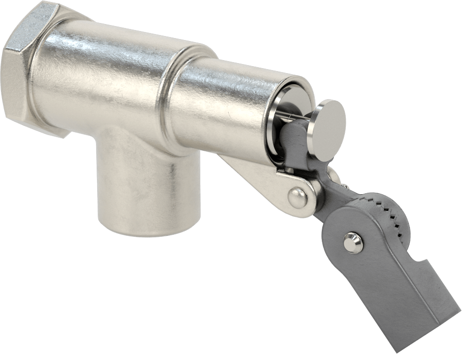 Kimyasallar için Şamandıralı Vana Gövdesi, Teflon®PTFE Contalı, 1/2 NPT Dişi Giriş x Çıkış