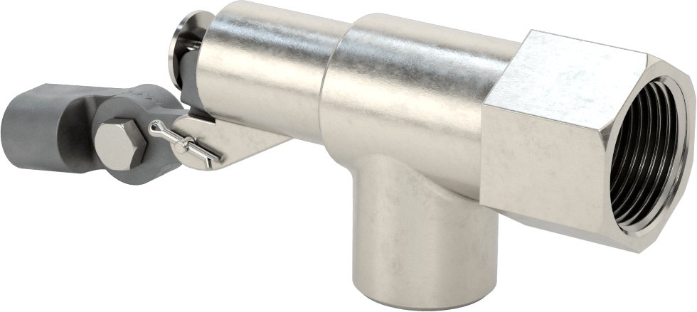 Kimyasallar için Şamandıralı Vana Gövdesi, Teflon®PTFE Contalı, 1 NPT Dişi Giriş x Çıkış