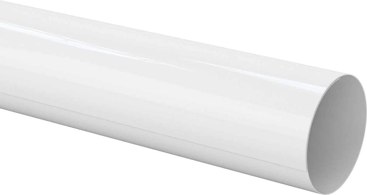 PVC Boru Yalıtım Kılıfı, 0,02" Kalınlıkta Tüp, 3-1/8“ ila 3-1/2” Dış Çap için, 4 Fit Uzunluk
