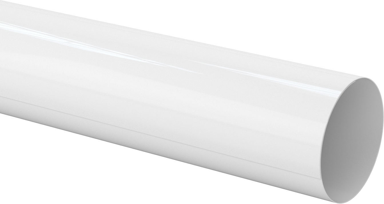 PVC Boru Yalıtım Kılıfı, 0,02" Kalınlıkta Tüp, 4-5/8“ ila 5” dış çap için, 4 Fit Uzunluk