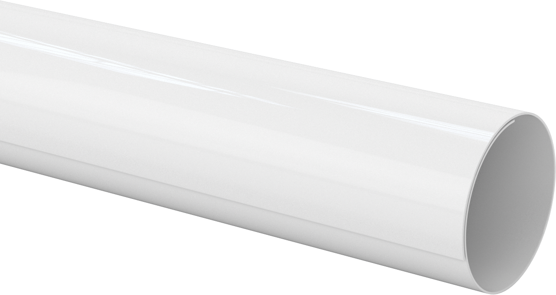 PVC Boru Yalıtım Kılıfı, 0,03 inç Kalınlıkta Tüp, 2-1/2“ ila 3” Dış Çap için, 4 Fit Uzunluk
