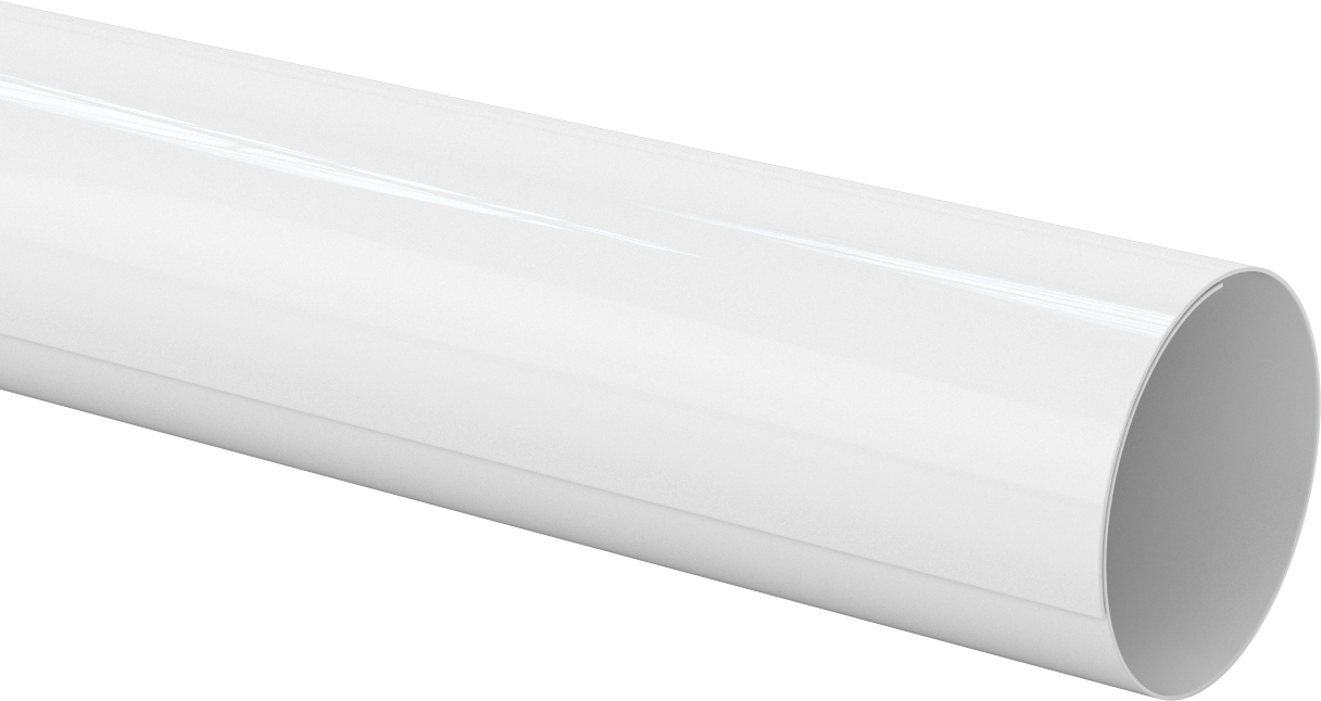 PVC Boru Yalıtım Kılıfı, 0,03 inç Kalınlıkta Tüp, 3-1/8“ ila 3-1/2” Dış Çap için, 4 Fit Uzunluk