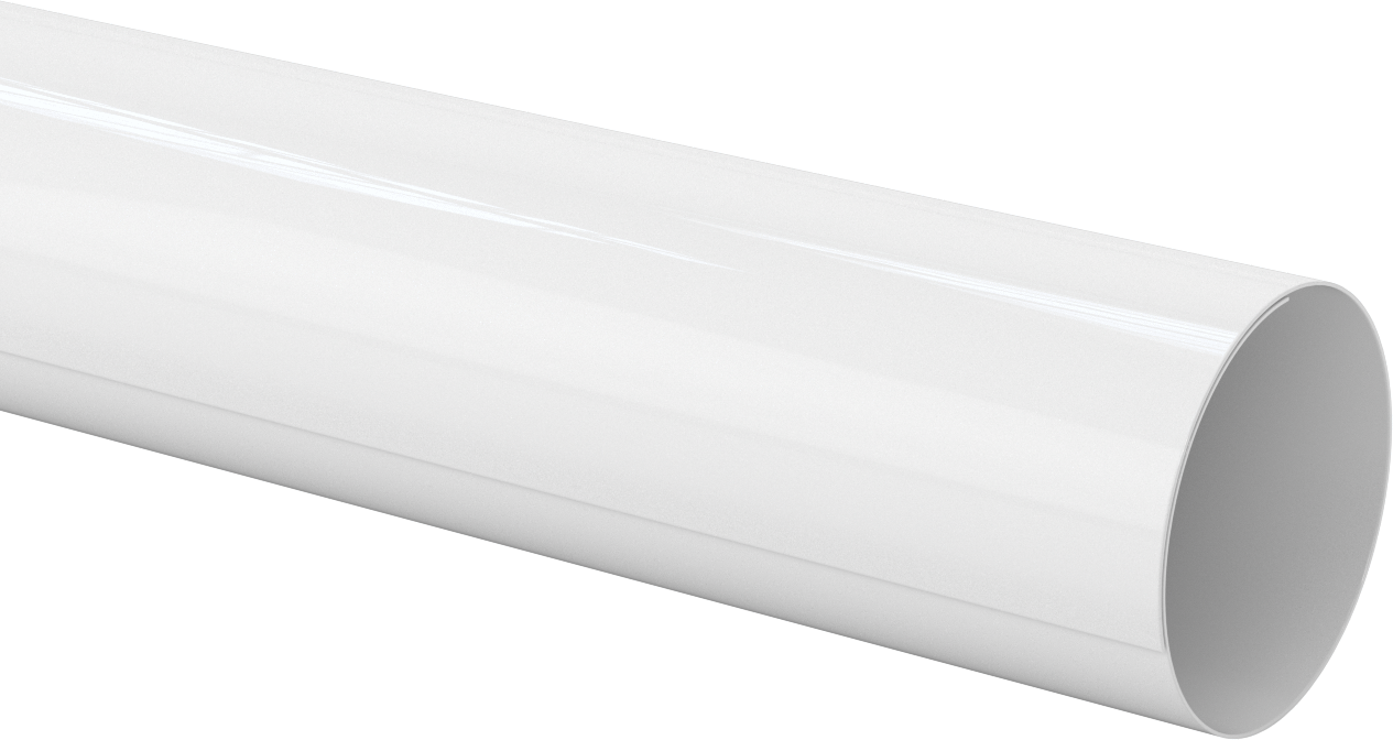PVC Boru Yalıtım Kılıfı, 0,03 inç Kalınlıkta Tüp, 3-5/8“ ila 4” Dış Çap için, 4 Fit Uzunluk