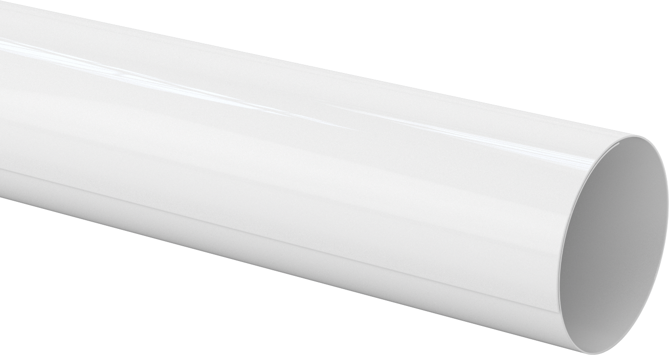 PVC Boru Yalıtım Kılıfı, 0,03 inç Kalınlıkta Tüp, 4-1/8“ ila 4-1/2” Dış Çap için, 4 Fit Uzunluk