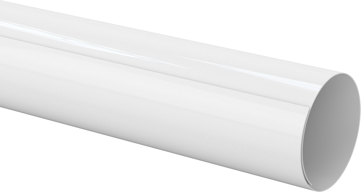 PVC Boru Yalıtım Kılıfı, 0,02" Kalınlık, 3" Dış Çap için, 4 Fit Uzunluk