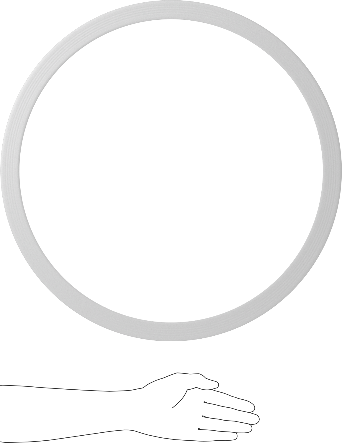 Tank Vagonu Manhole Contası, Kapak-Düz Profil için, ePTFE, 20" Manway İç Çapı için