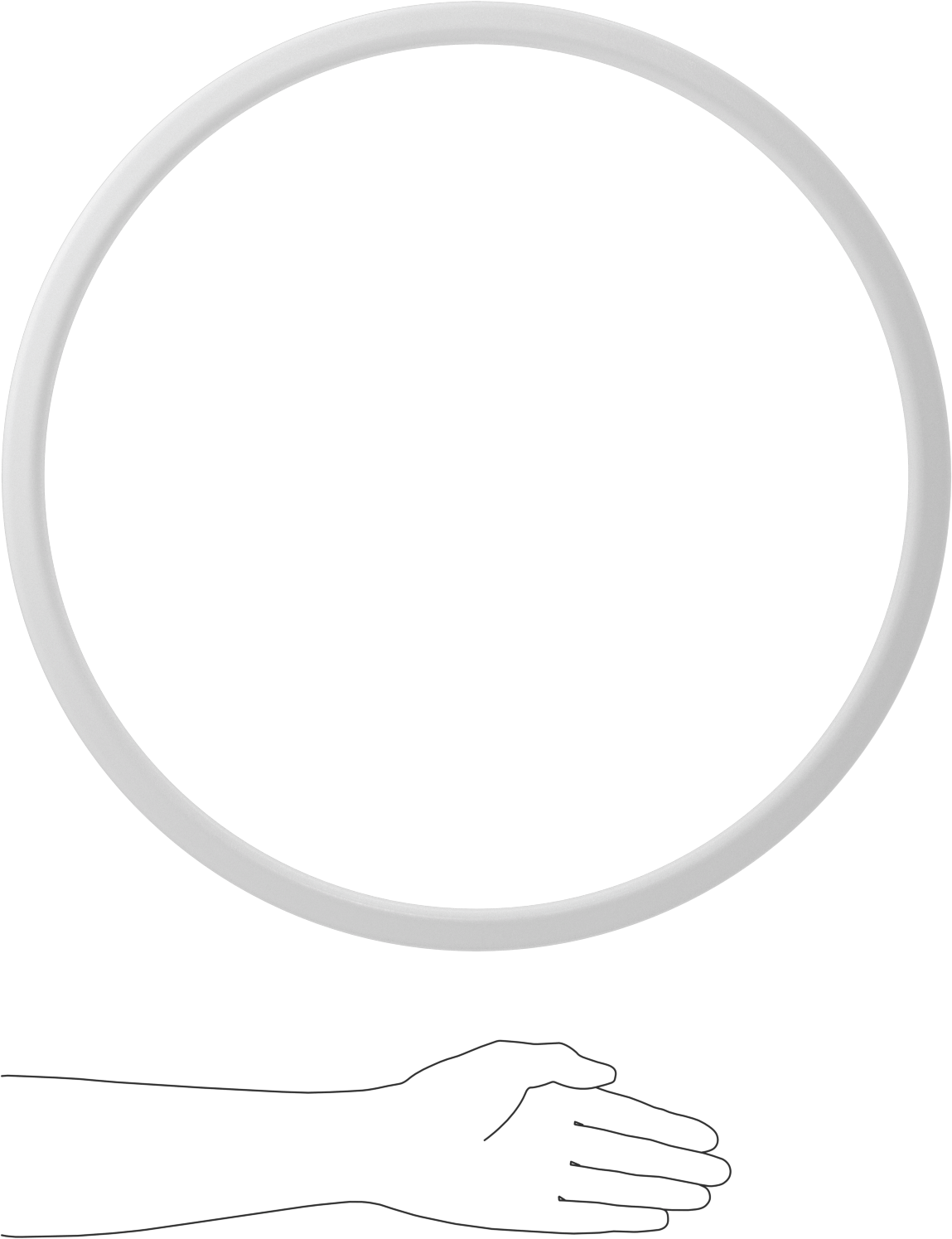 Tank Vagonu Manhole Contası, Nozul-U Profili için, Neopren, 20" Manway İç Çapı için