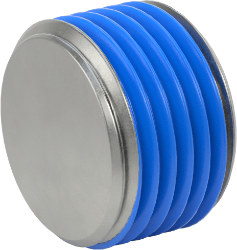 Aşırı Basınçlı Çelik Tapa, Altıgen Tahrikli ve 7/8" Konik, PTFE Kaplı, 3/8 PTF Erkek