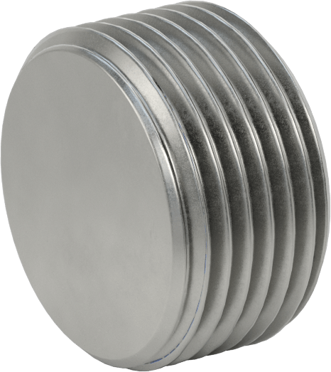 Aşırı Basınçlı Çelik Tapa, Altıgen Tahrikli ve 7/8" Konik, PTFE Kaplı, 3/4 PTF Erkek