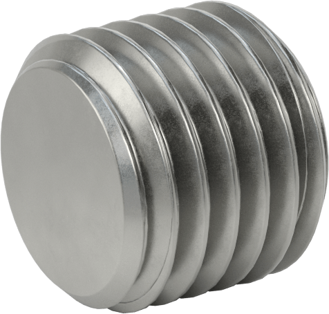 Aşırı Basınçlı Çelik Tapa, Altıgen Tahrikli ve 7/8" Konik, 1/16 PTF Erkek