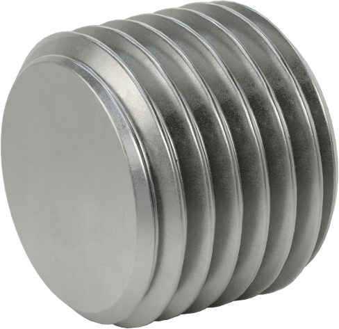 Aşırı Basınçlı Çelik Tapa, Altıgen Tahrikli ve 7/8" Konik, 1/4 PTF Erkek