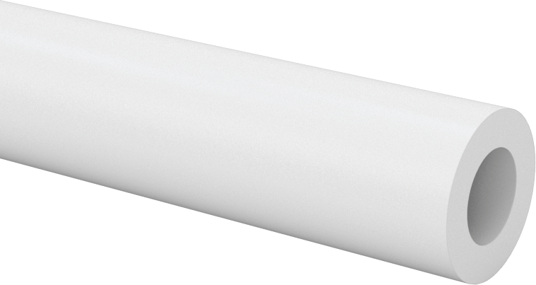 Kimyasallar için Yüksek Sıcaklık PTFE Boru, Dişsiz, 8 Fit Uzunluk, 1/4 Boru Boyutu