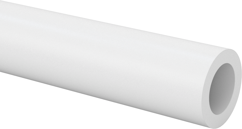Kimyasallar için Yüksek Sıcaklık PTFE Boru, Dişsiz, 4 Fit Uzunluk, 1/2 Boru Boyutu