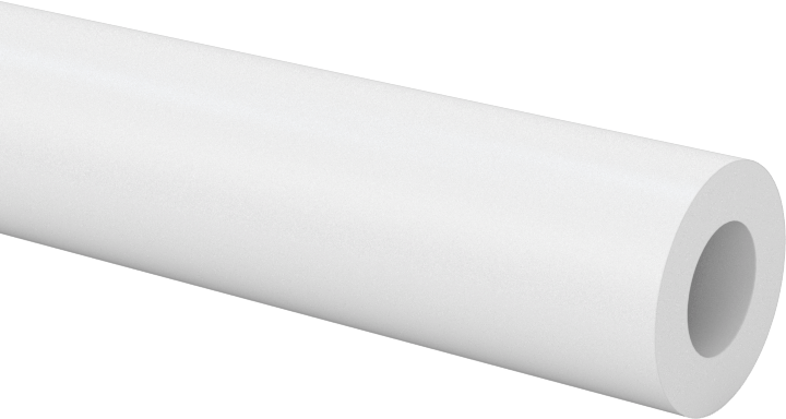 Kimyasallar için Yüksek Sıcaklık PTFE Boru, Dişsiz, 2 Ayak Uzunluk, 1/8 Boru Boyutu