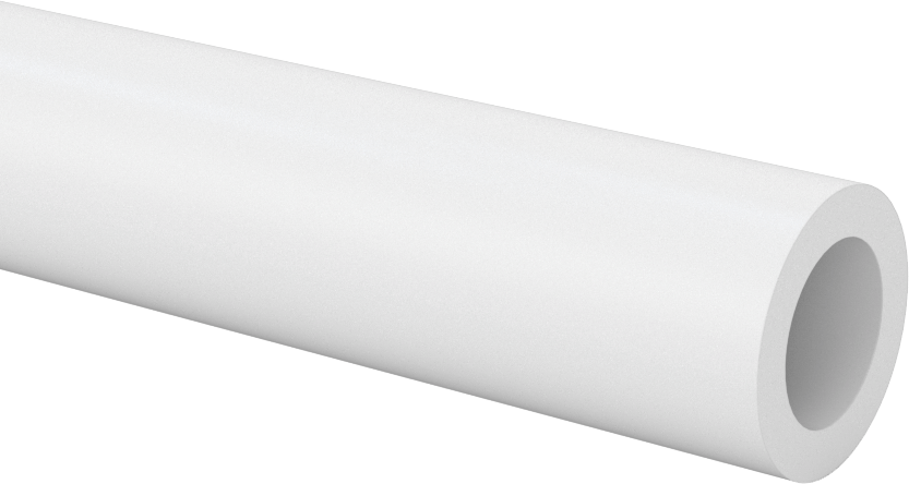 Kimyasallar için Yüksek Sıcaklık PTFE Boru, Dişsiz, 2 Ayak Uzunluk, 1/2 Boru Boyutu