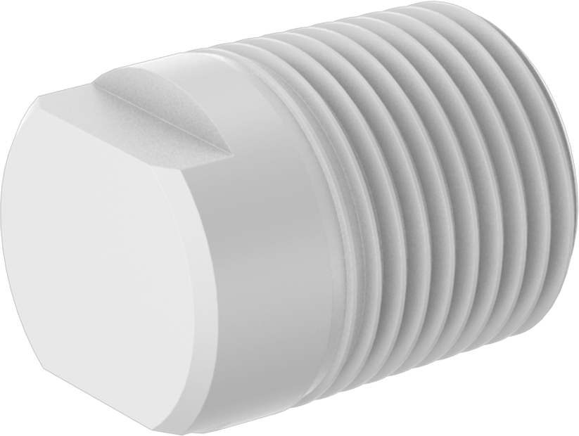 Fiş, Kimyasallar için Yüksek Sıcaklık PTFE Boru için 3/8 NPT Erkek