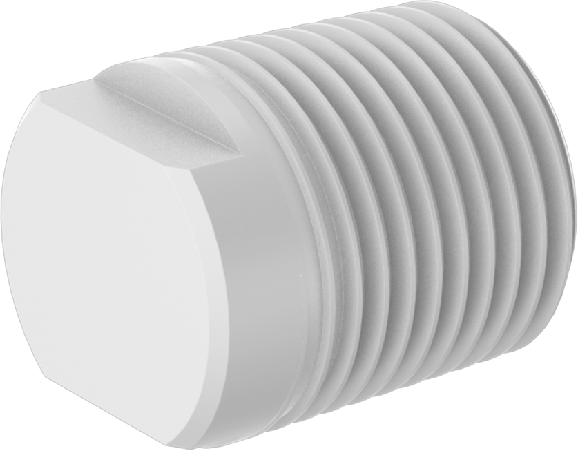 Fiş, Kimyasallar için Yüksek Sıcaklık PTFE Boru için 1/2 NPT Erkek
