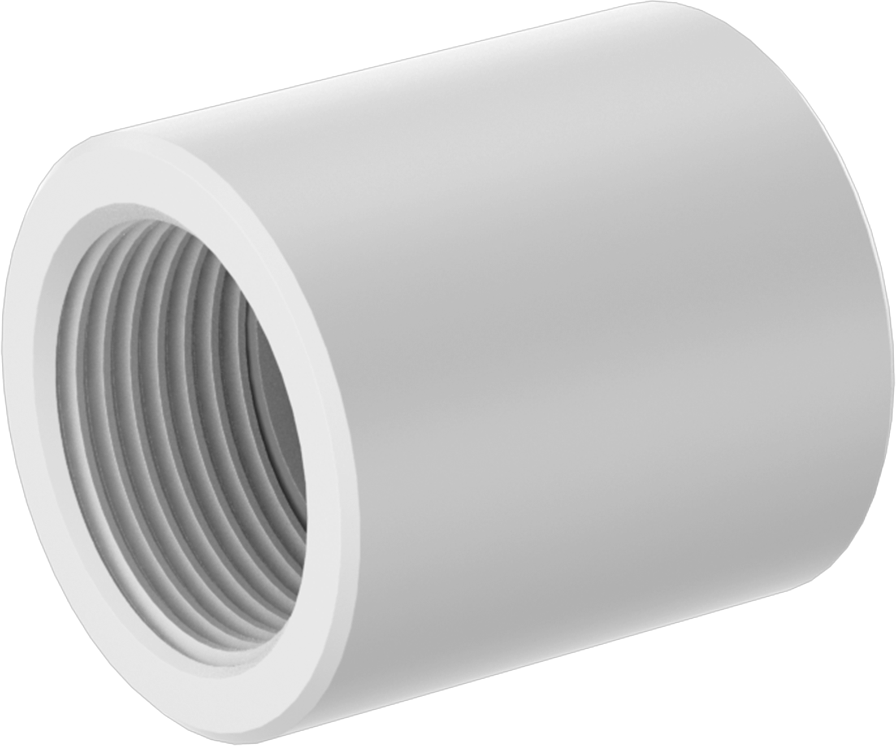 Redüktör, 3/4 NPT Dişi x 3/8 NPT Dişi, Kimyasallar için Yüksek Sıcaklık PTFE Borusu