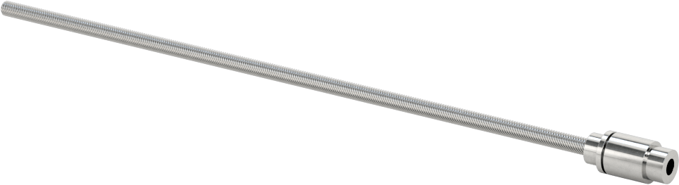 Hızlı Hareketli Ultra Hassas Kılavuz Vida, Bir adet Bağlantı Ucu ile, M3 x 0,5 mm Diş Boyutu, 12 Diş Başlangıcı