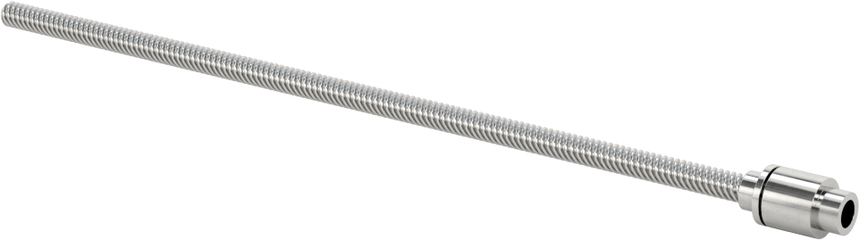 Hızlı Hareketli Ultra Hassas Kılavuz Vida, Tek Bağlantı Ucu, M4 x 1 mm Boyut, 4 Diş Başlangıcı, 8,5 mm Çap