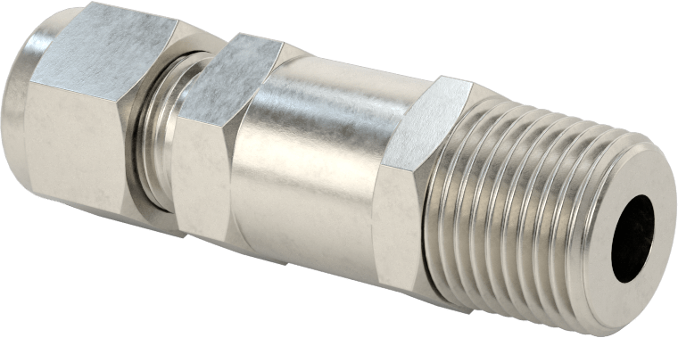 Yor-Lok Bağlantı Parçalı 316 Paslanmaz Çelik Çek Valf, 3/8 NPT Erkek