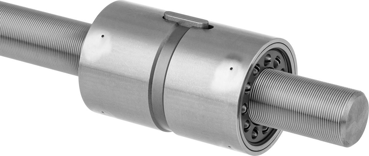 Roller Screw, Partially Threaded, M15 Thread Size, 4 mm Travel Distance
