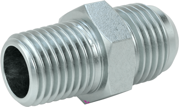 Çelik Boru için 37 Derece Genişletilmiş Bağlantı Parçası, 3/8" Dış Çaplı Boru x 1/4 BSPT için Erkek Düz Adaptör
