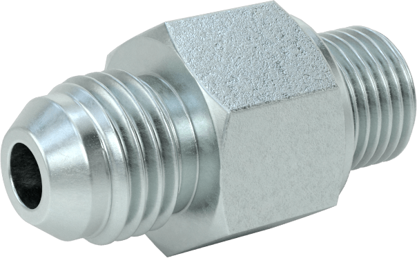 Çelik Boru için 37 Derece Genişletilmiş Bağlantı Parçası, 1/4" Dış Çaplı Boru için Erkek Düz Adaptör, M10 x 1 mm