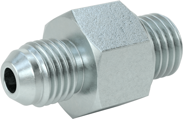Çelik Boru için 37 Derece Genişletilmiş Bağlantı Parçası, 1/4" Dış Çaplı Boru için Erkek Düz Adaptör, M12 x 1.5 mm