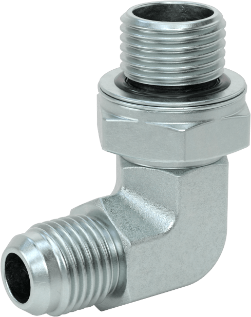 Çelik Boru için 37 Derece Genişletilmiş Bağlantı Parçası, 3/8" Dış Çaplı Boru için Erkek 90 Derece Adaptör, M16 x 1.5 mm