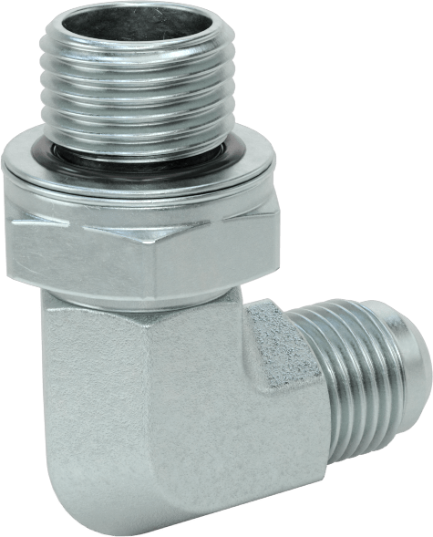 Çelik Boru için 37 Derece Genişletilmiş Bağlantı Parçası, 3/8" Dış Çaplı Boru için Erkek 90 Derece Adaptör, M16 x 1.5 mm